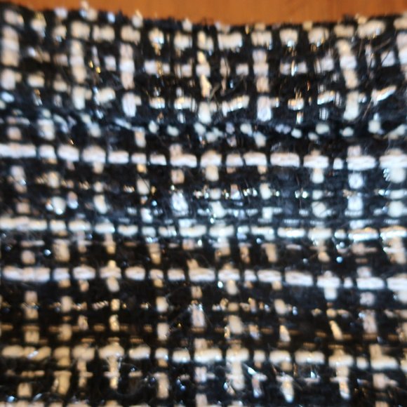 CHRISTINA MAKOWSKY TWEED FRINGED PENCIL SKIRT 4 8 - Picture 6 of 8